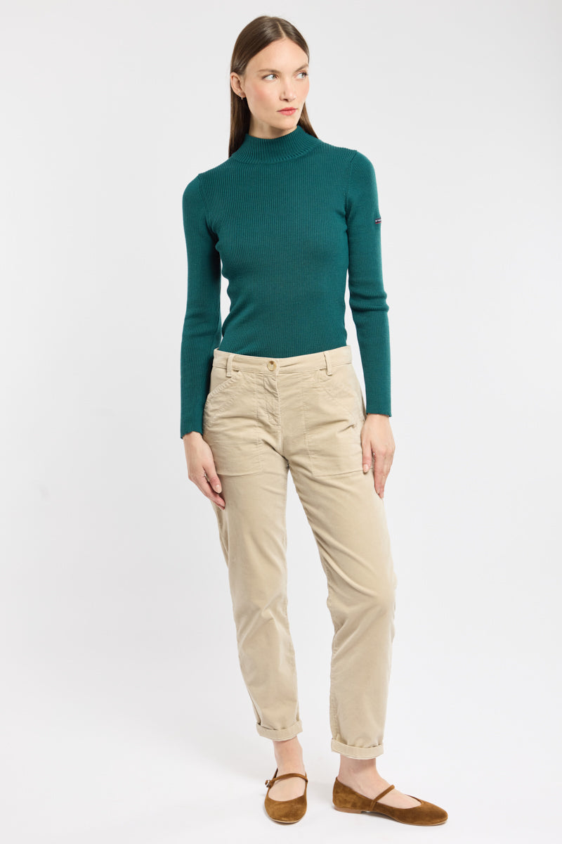Maglione Collo Alto Ribattuto | Slim Fit | Invernale