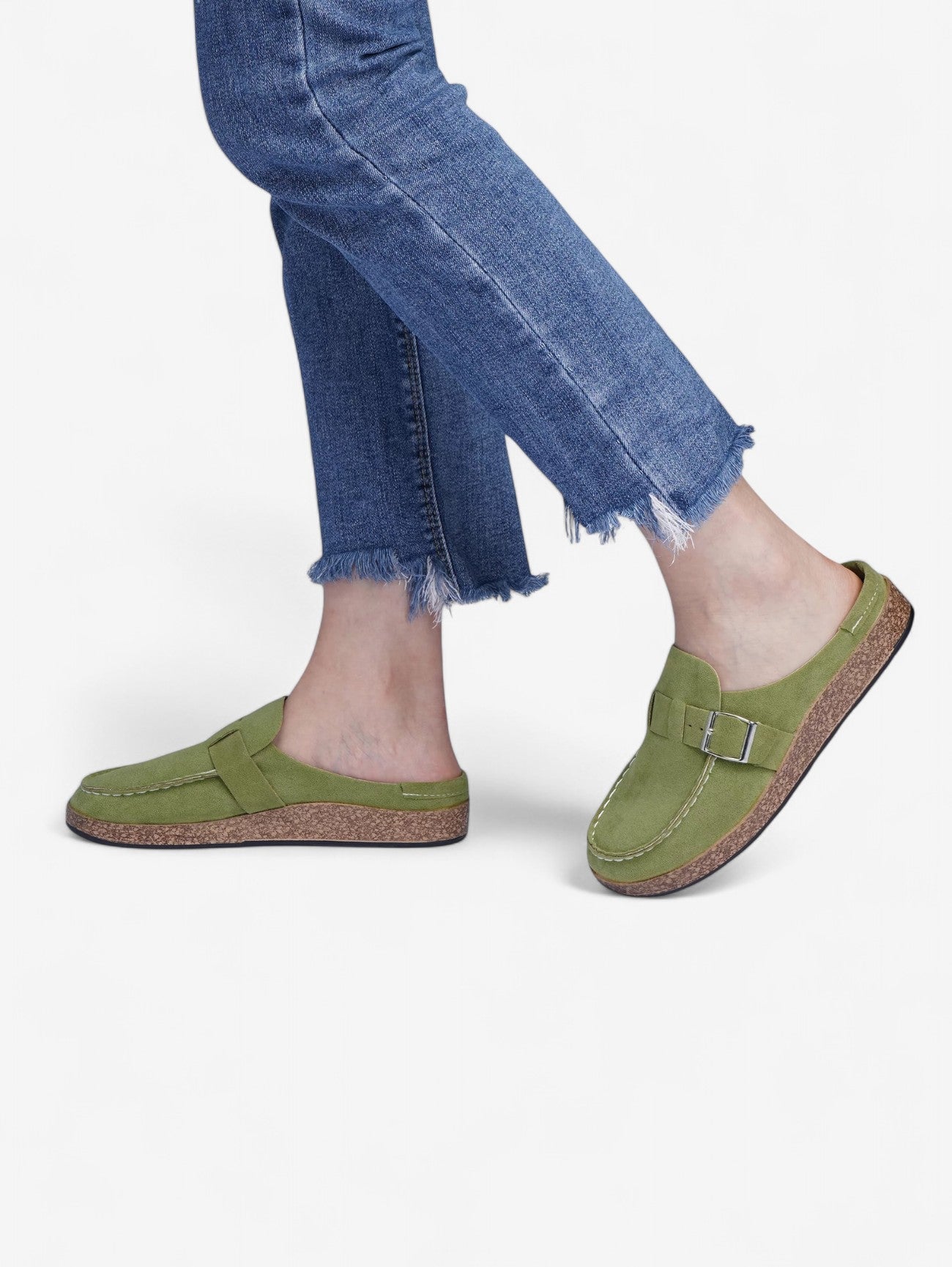 Mule Jada | Clog in Pelle Sintetica con Dettaglio Buckle