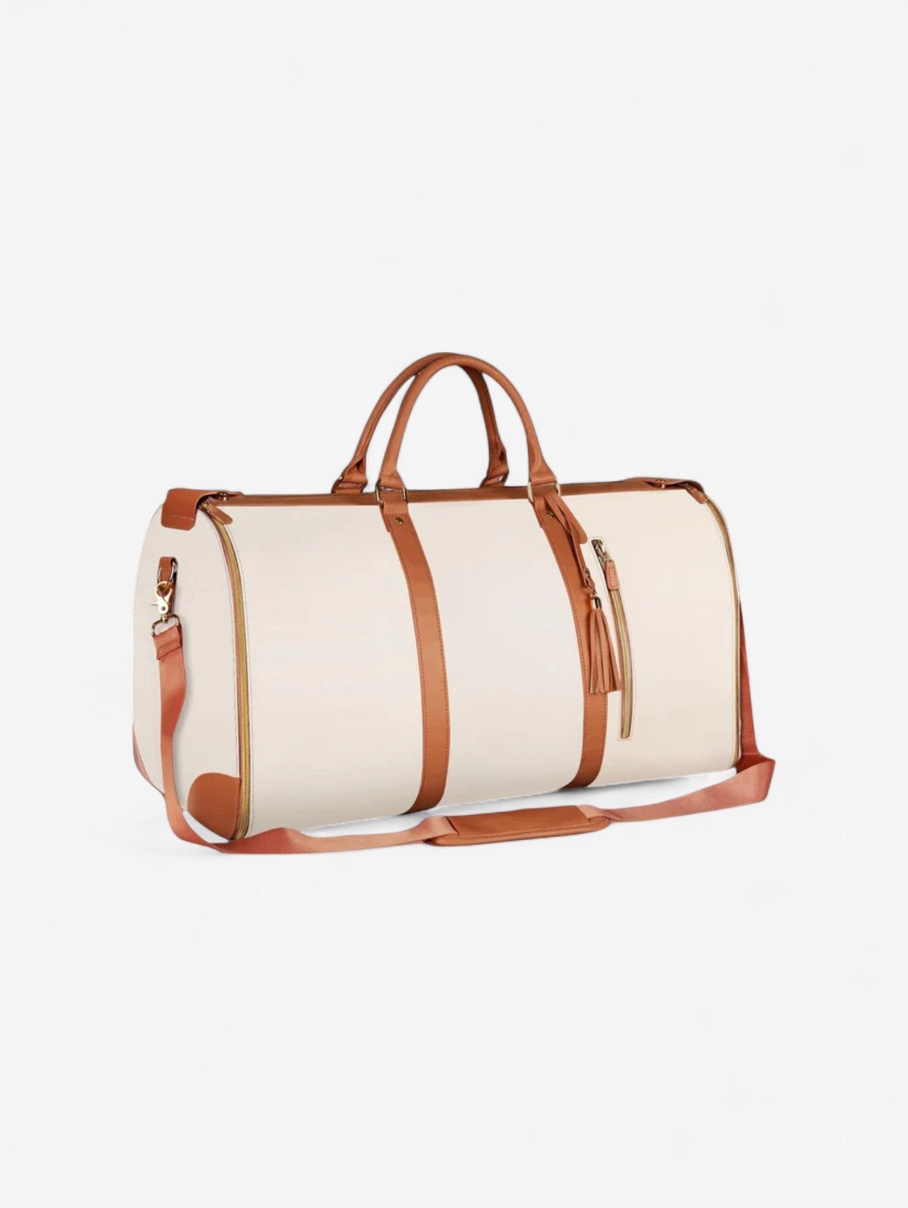 Borsa Weekender Altrove | Crema e Marrone