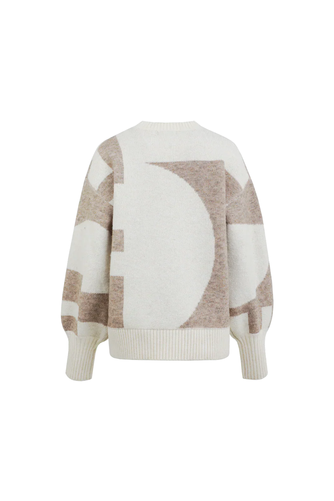 Maglione Geometrico Essenza | V-Scollo | Maniche Balloon