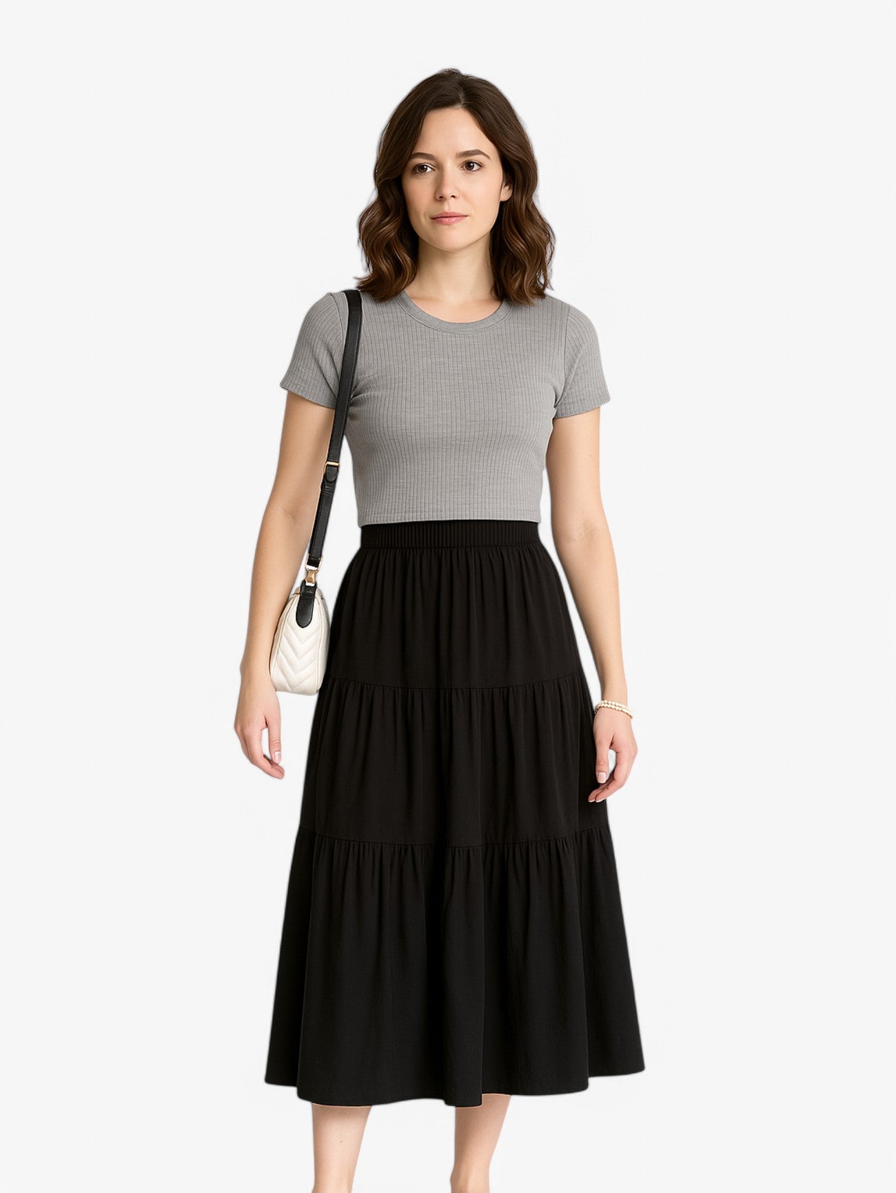 Gonna Midi a Volant | Alta Vita | Silhouette A-line Estiva