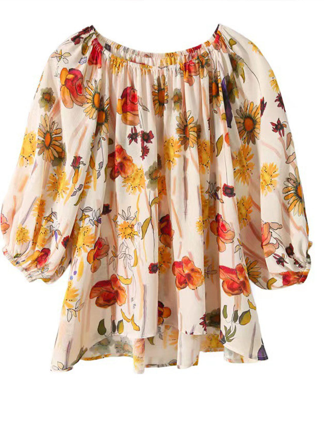 Blusa Floreale | Maniche Morbide | Luminosa Collection