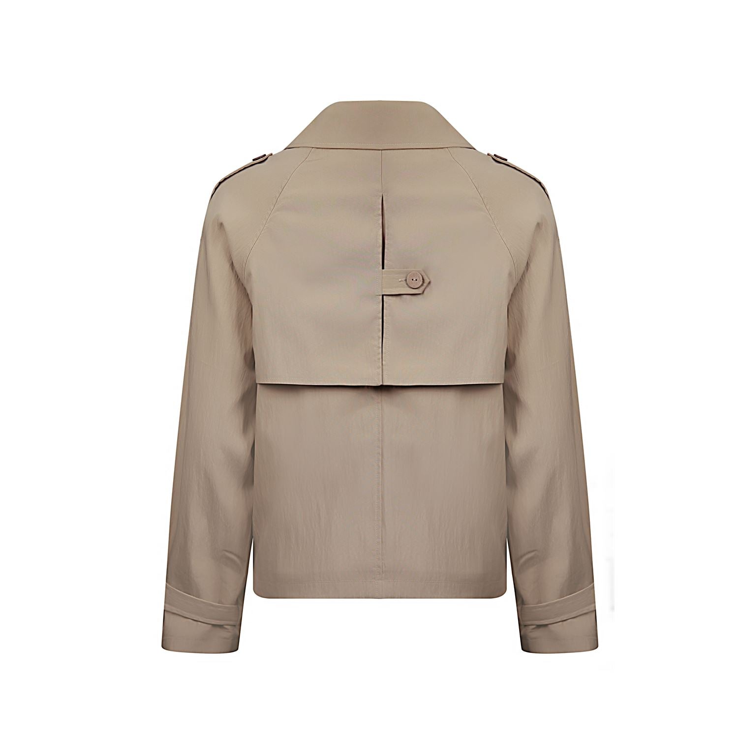 Giacca Cropped Doppio Petto | Leggera Misto Tencel | Dettaglio Epauletta