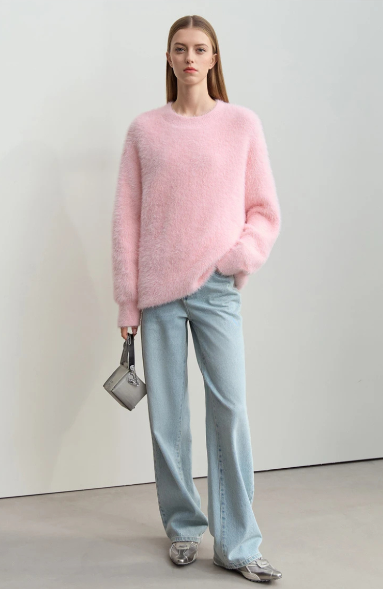 Maglia Fuzzy Knit | Vestibilità Comoda | Tessuto Morbido