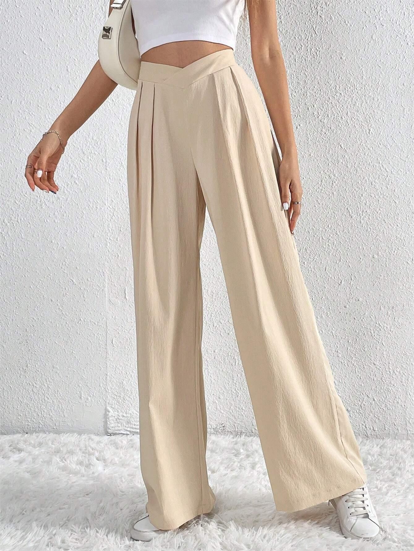 Pantaloni Largo Plissettati | Alta Vita Design Minimalista