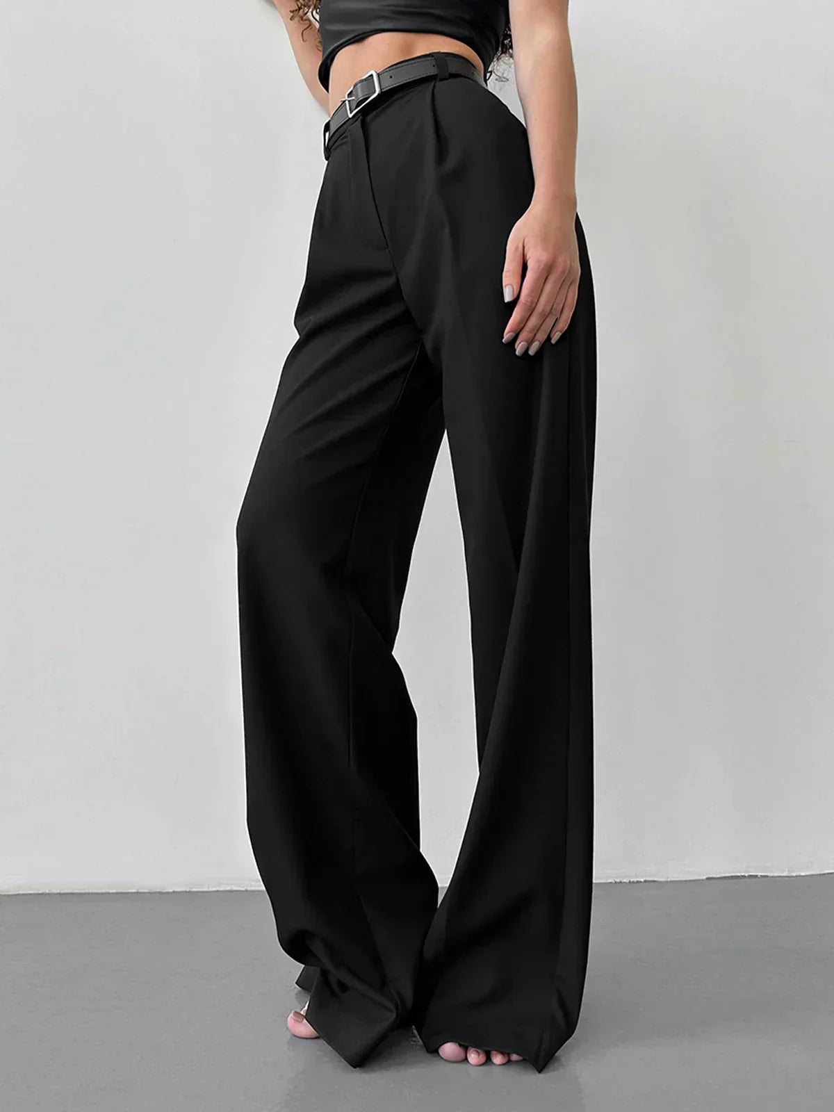 Pantaloni Alti Larghe Gambe | Tailored Ufficio a Sera