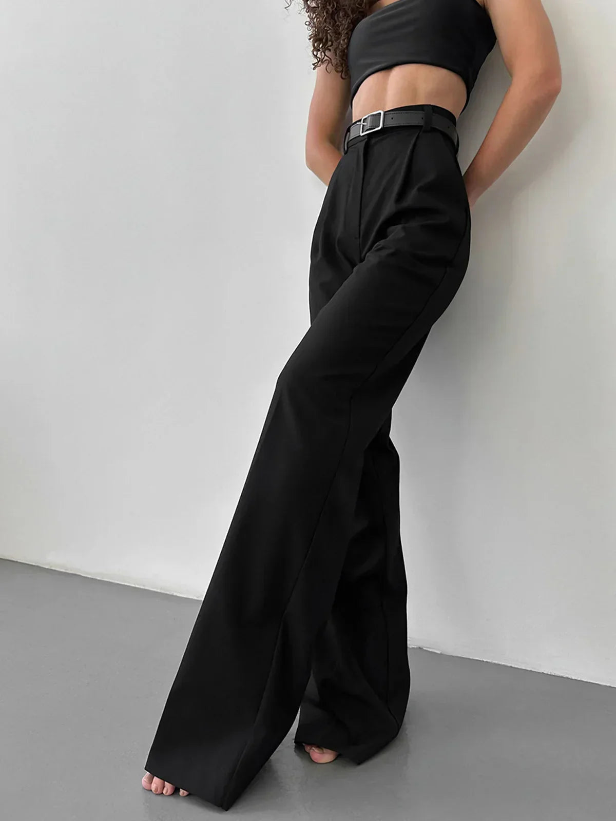 Pantaloni Alti Larghe Gambe | Tailored Ufficio a Sera