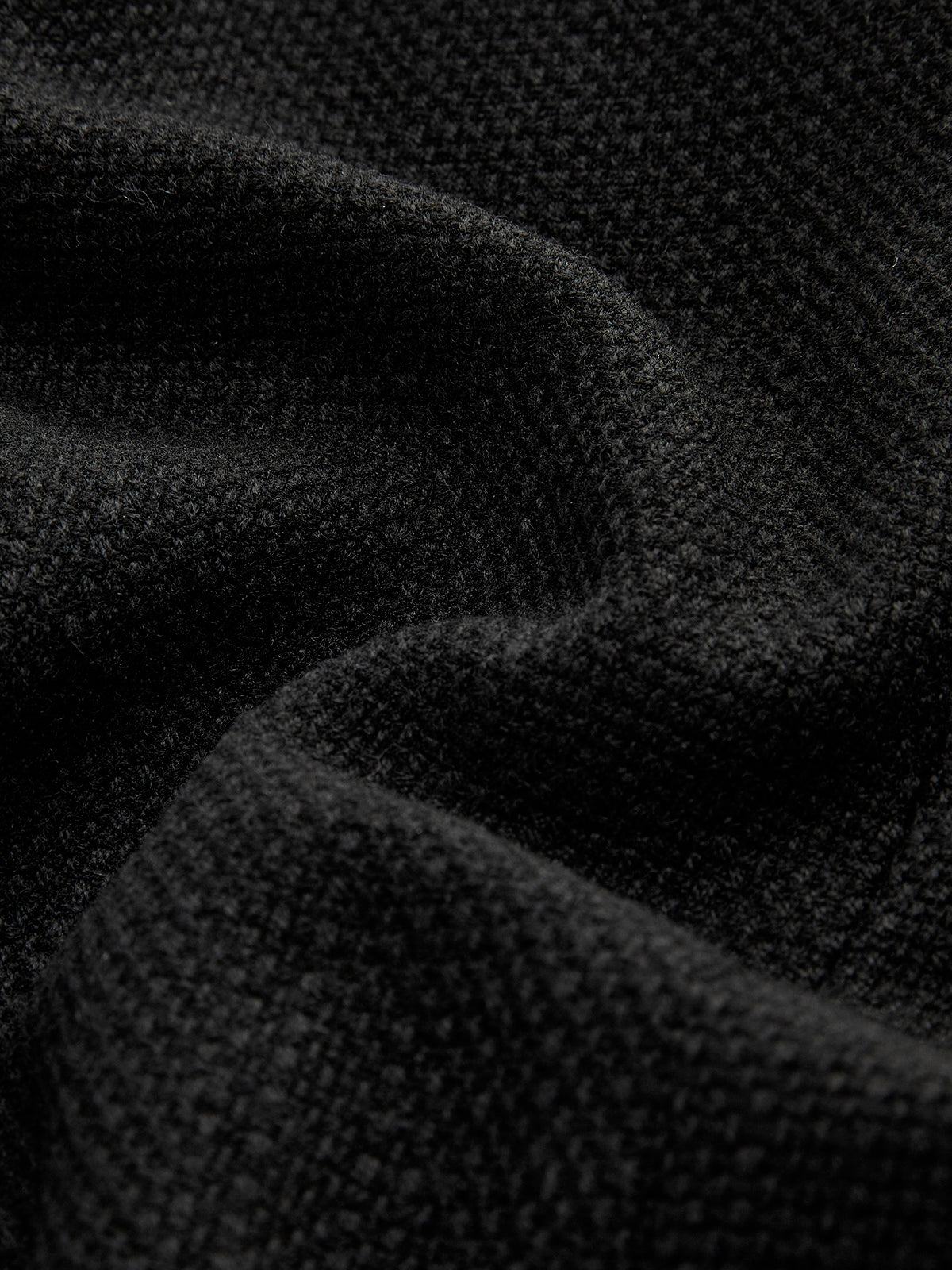 Giacca Tweed Nera Essenza | Bottoni Oro | Corta Strutturata