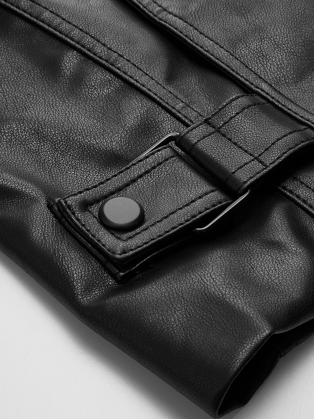 Giacca Cropped in Pelle Maestria | Lapel Oversized | Silhouette Strutturata