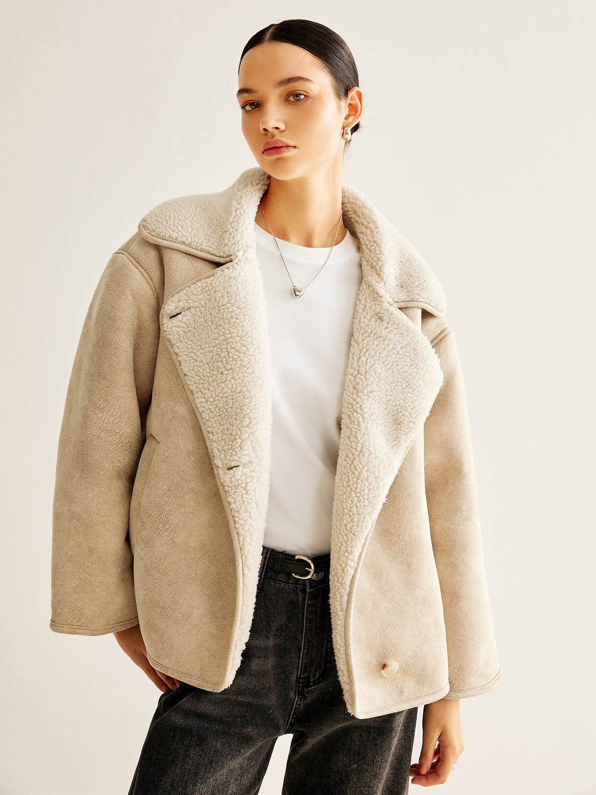 Giacca Faux Shearling Essenza | Fit Oversized | Inverno