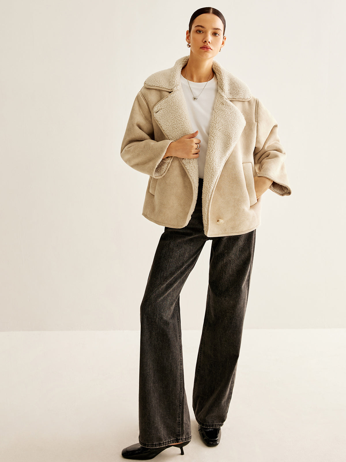 Giacca Faux Shearling Essenza | Fit Oversized | Inverno