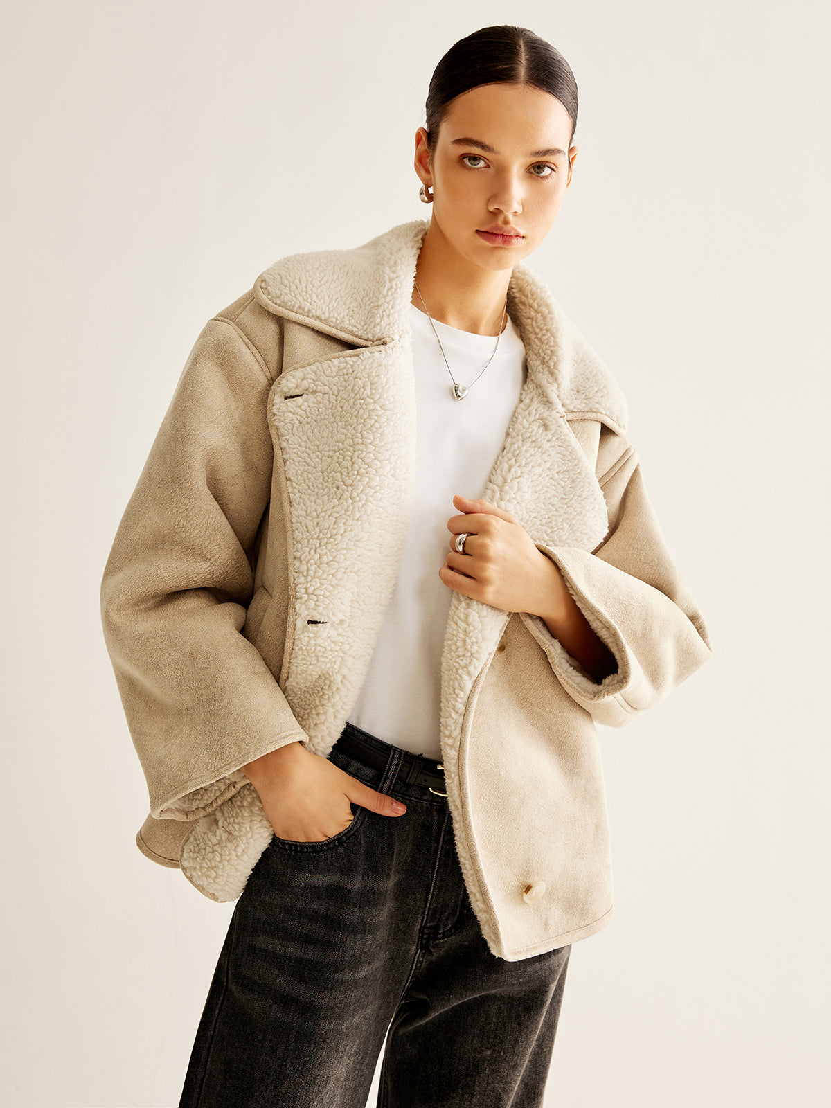 Giacca Faux Shearling Essenza | Fit Oversized | Inverno