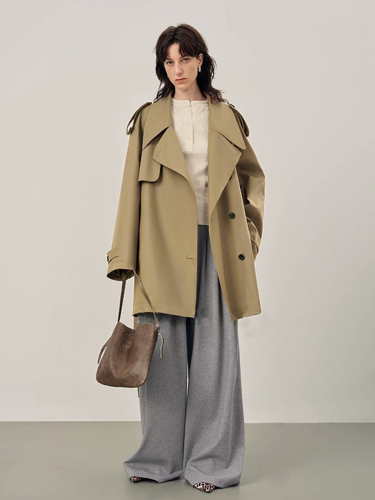 Trench Coat Oversized Doppio Petto | Vestibilità Relaxed | Beltato