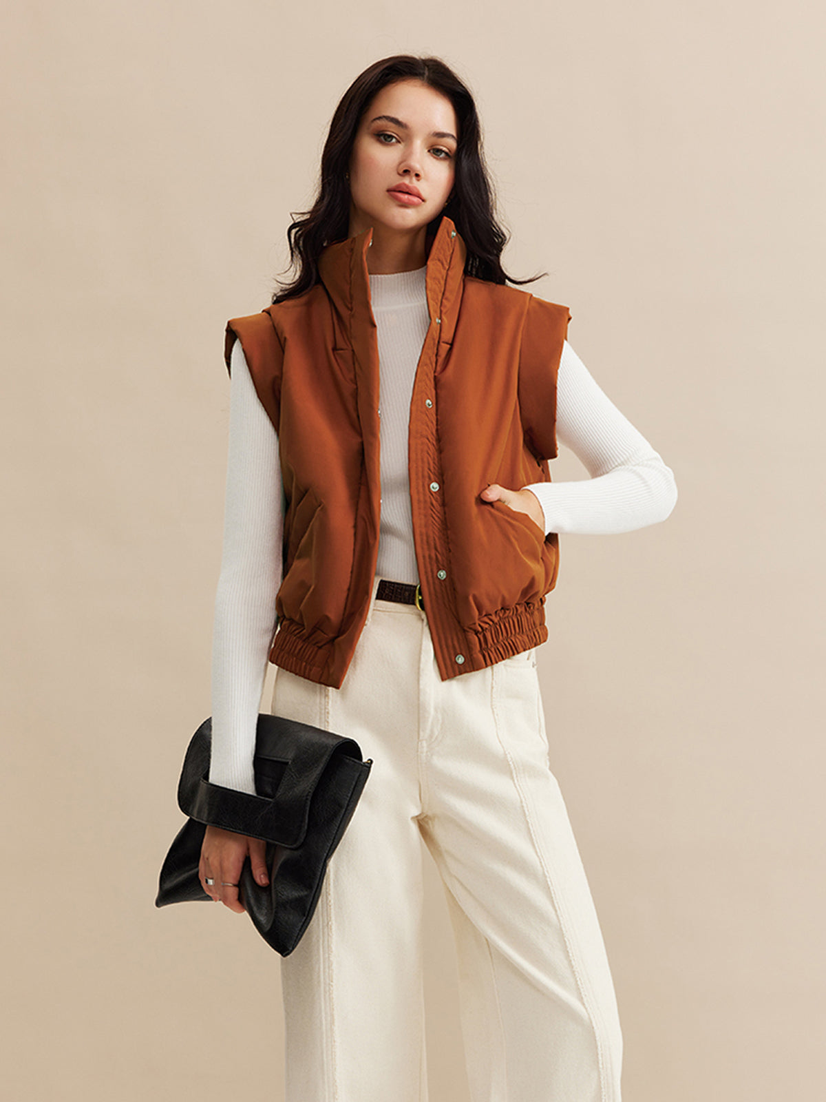 Gilet Quilted Senza Maniche | Collo Alto | Fit Sportivo