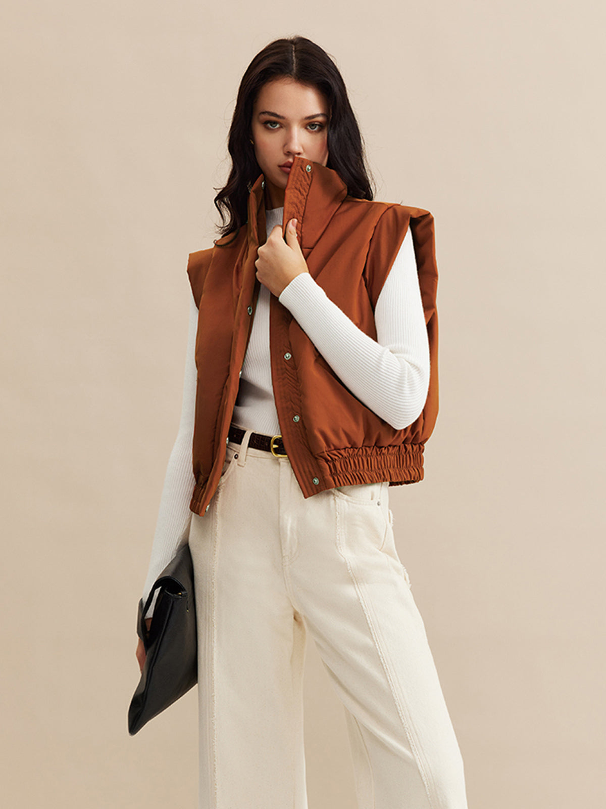 Gilet Quilted Senza Maniche | Collo Alto | Fit Sportivo