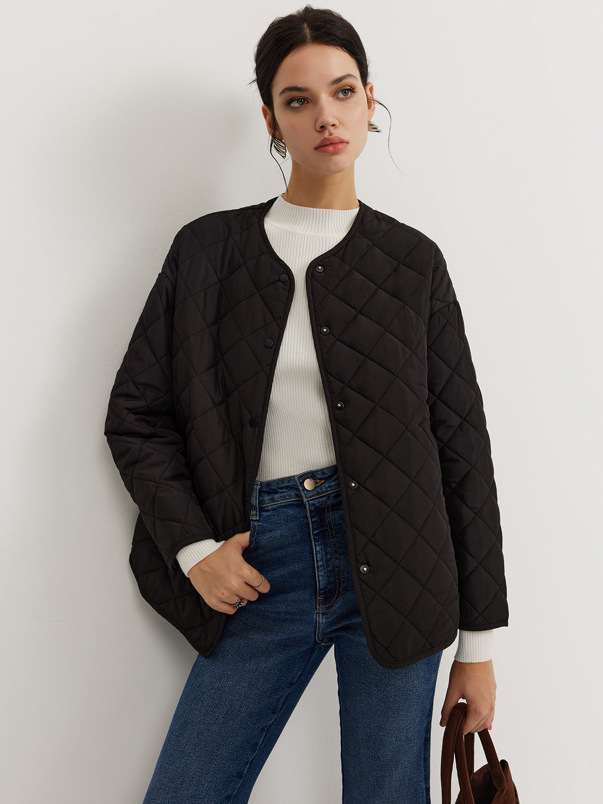 Giacca Padded Quilted con Sciarpa | Caldo Inverno Senza Sforzo