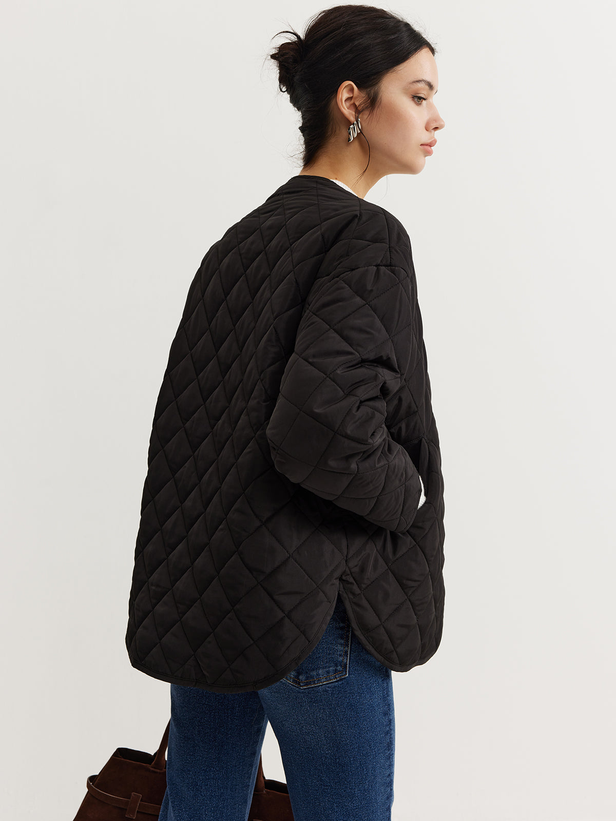 Giacca Padded Quilted con Sciarpa | Caldo Inverno Senza Sforzo