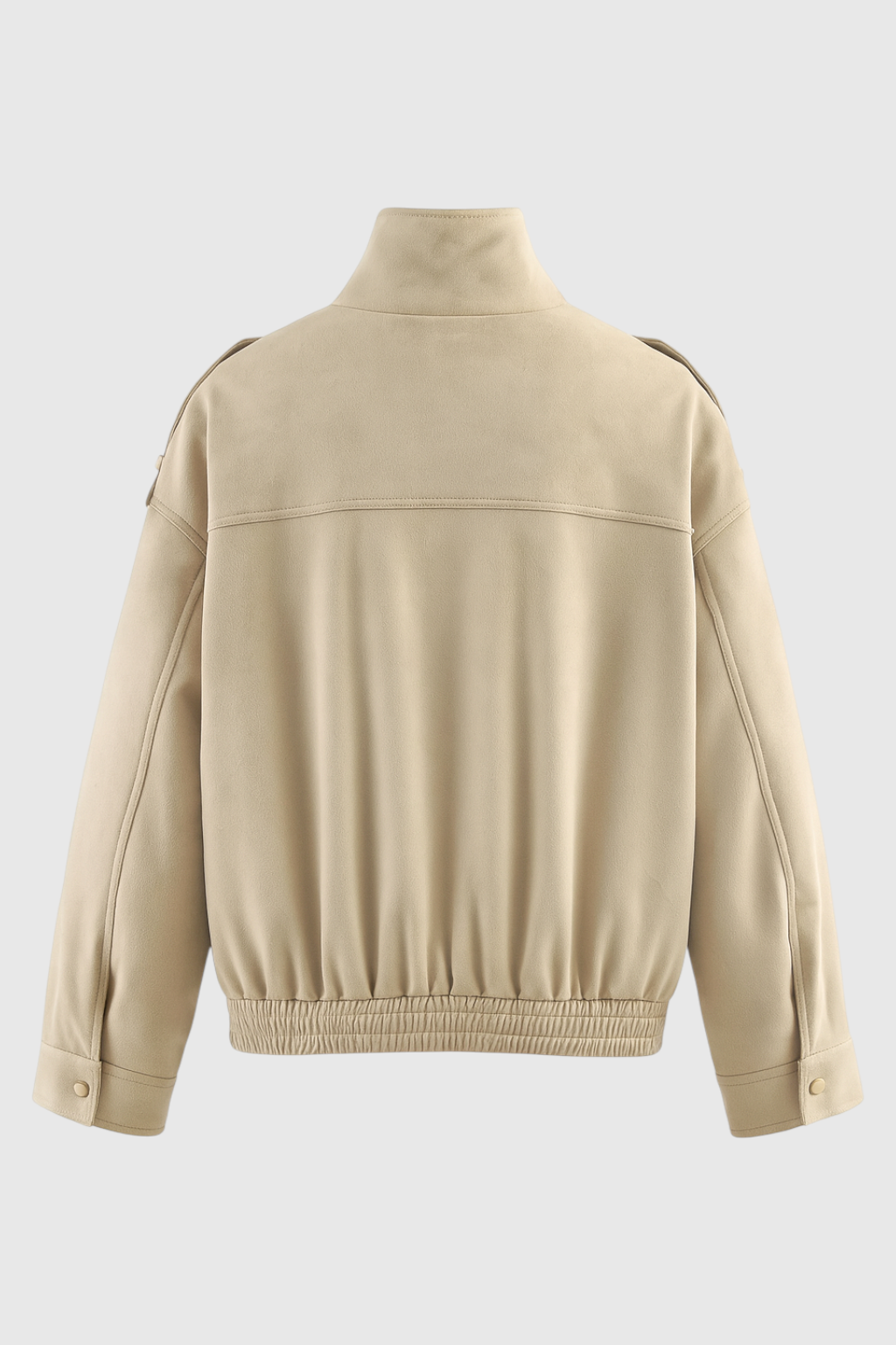 Giacca Bomber Utilitaria | Collo Alto | Zip Frontale | Tasche a Patte