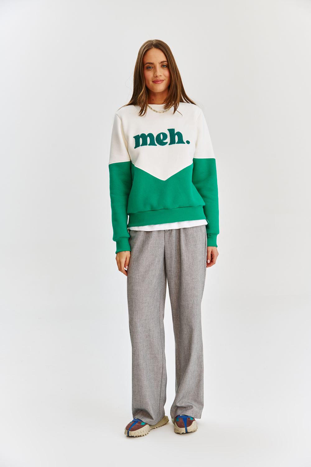 Sweatshirt Essenza | Pannello Contrasto | Fit Relaxed