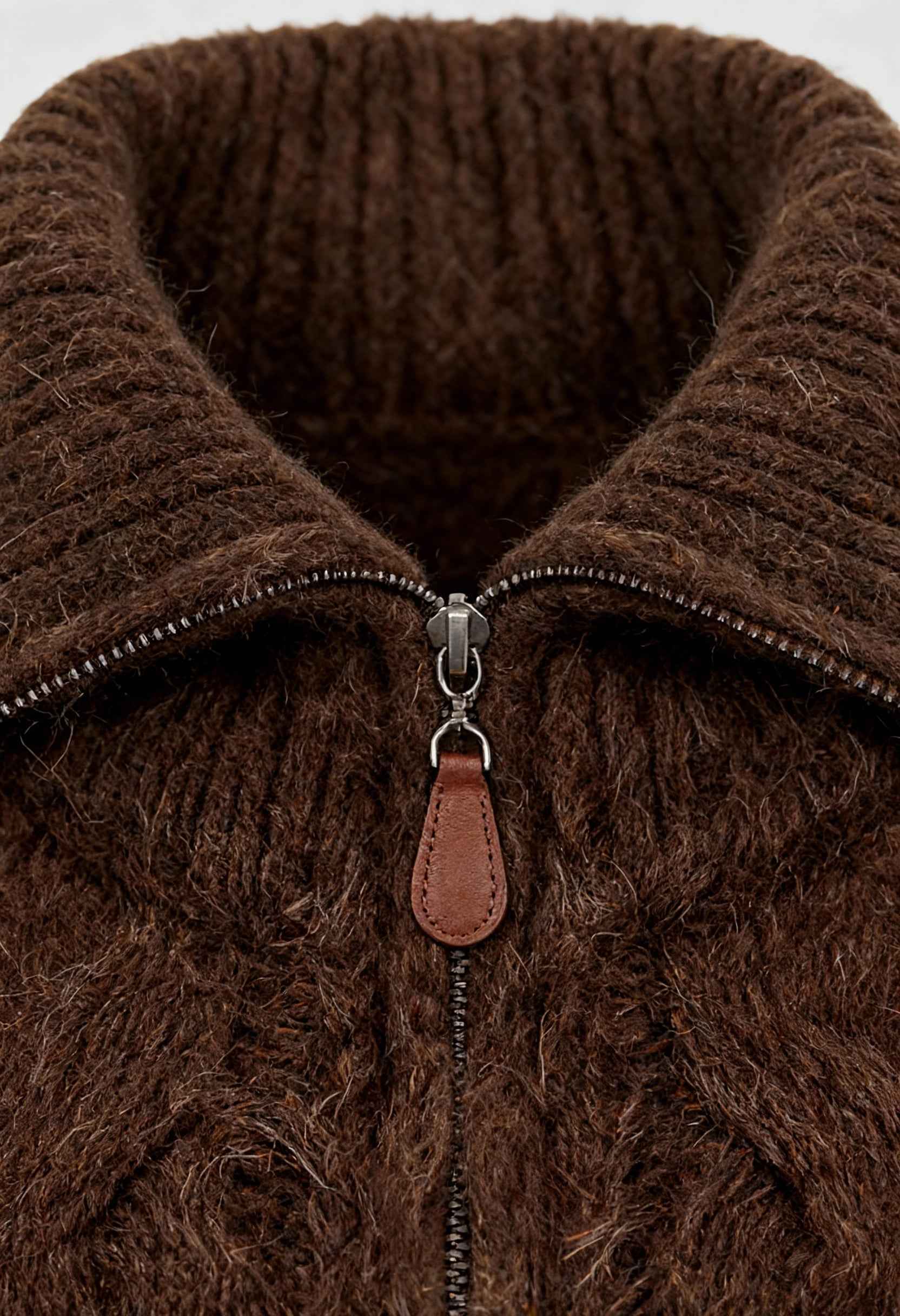 Cardigan Zip Essenza | Maglia Extra-Heavy | Collo Ribassato | Fit Comodo