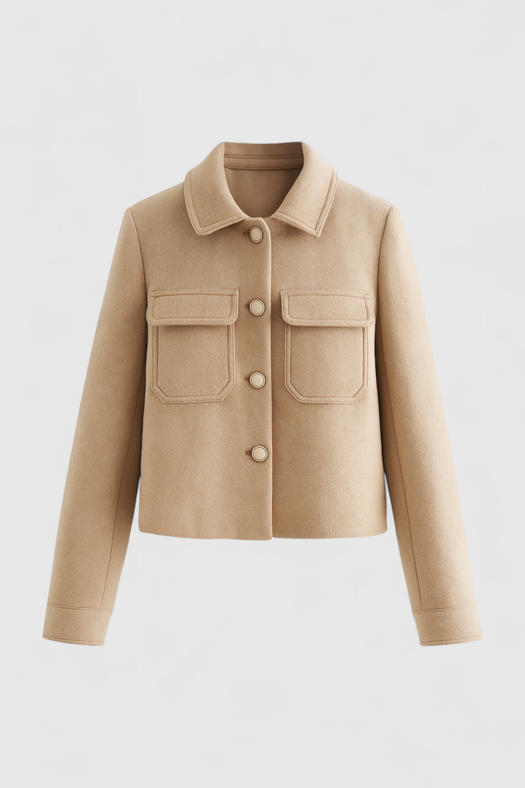 Giacca Cropped Essenza | Collo a Revers Fit Strutturato Autunno