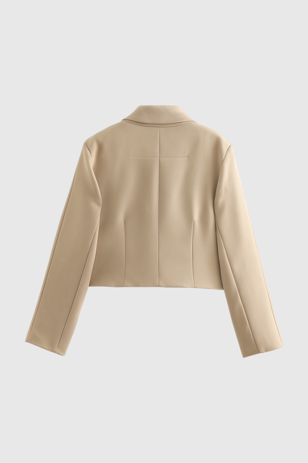 Giacca Utilitaria Cropped | Tasche Frontali a Patta, Collo Ribattuto