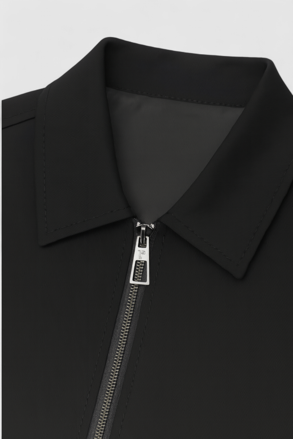 Giacca Bomber Cropped | Zip Front, Collo Pulito