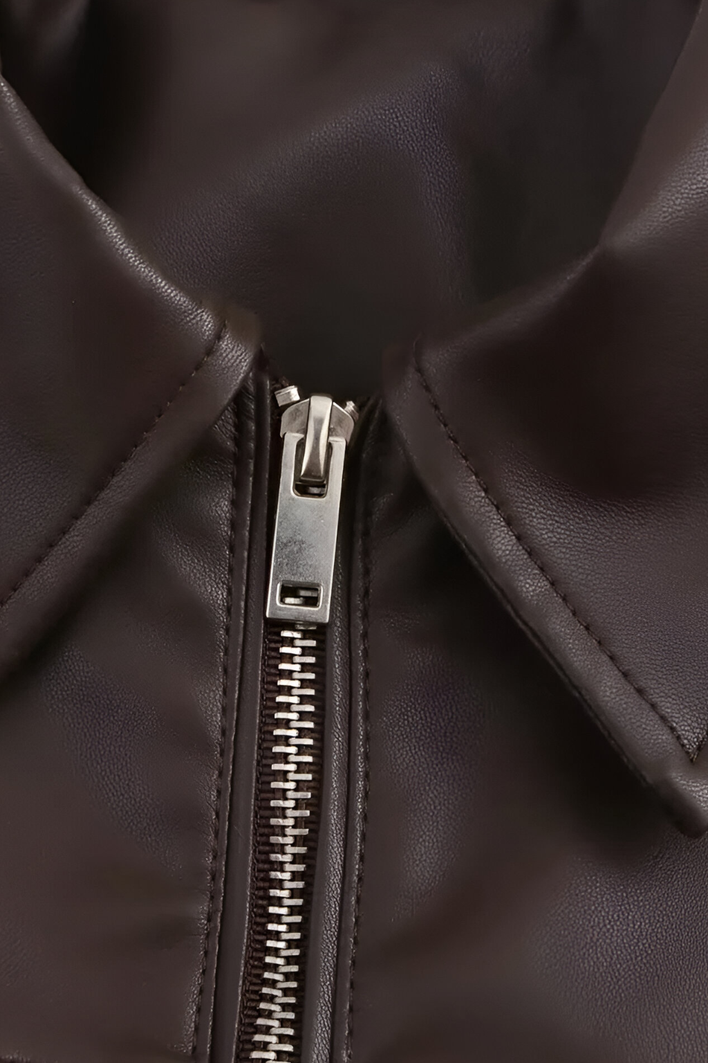 Giacca Pilota in Faux Leather | Chiusura Zip e Collo Ribassato Autunno