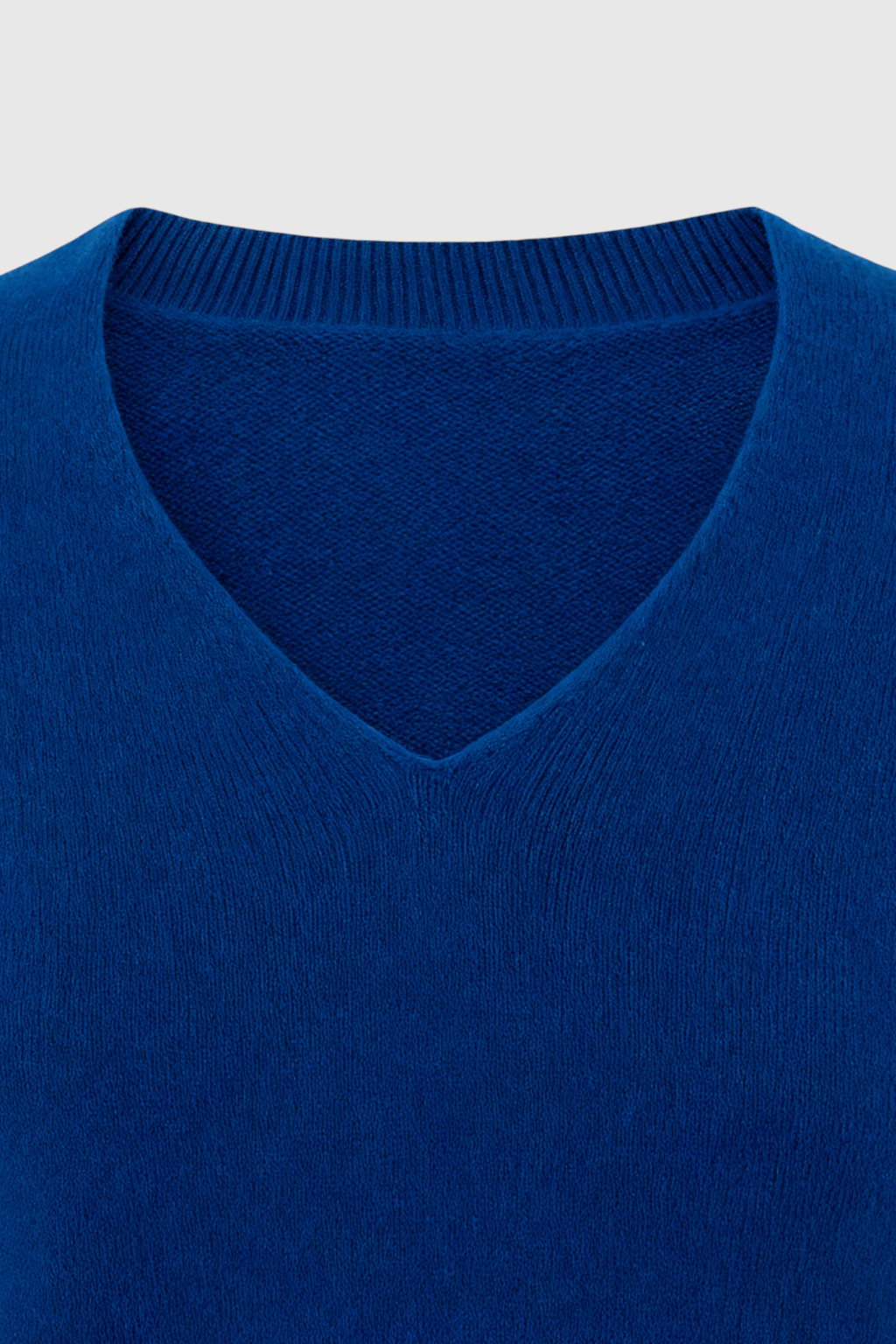 Maglione in Cashmere con Scollo a V | Maglia Lunga, Slim Fit, Finitura Senza Salti