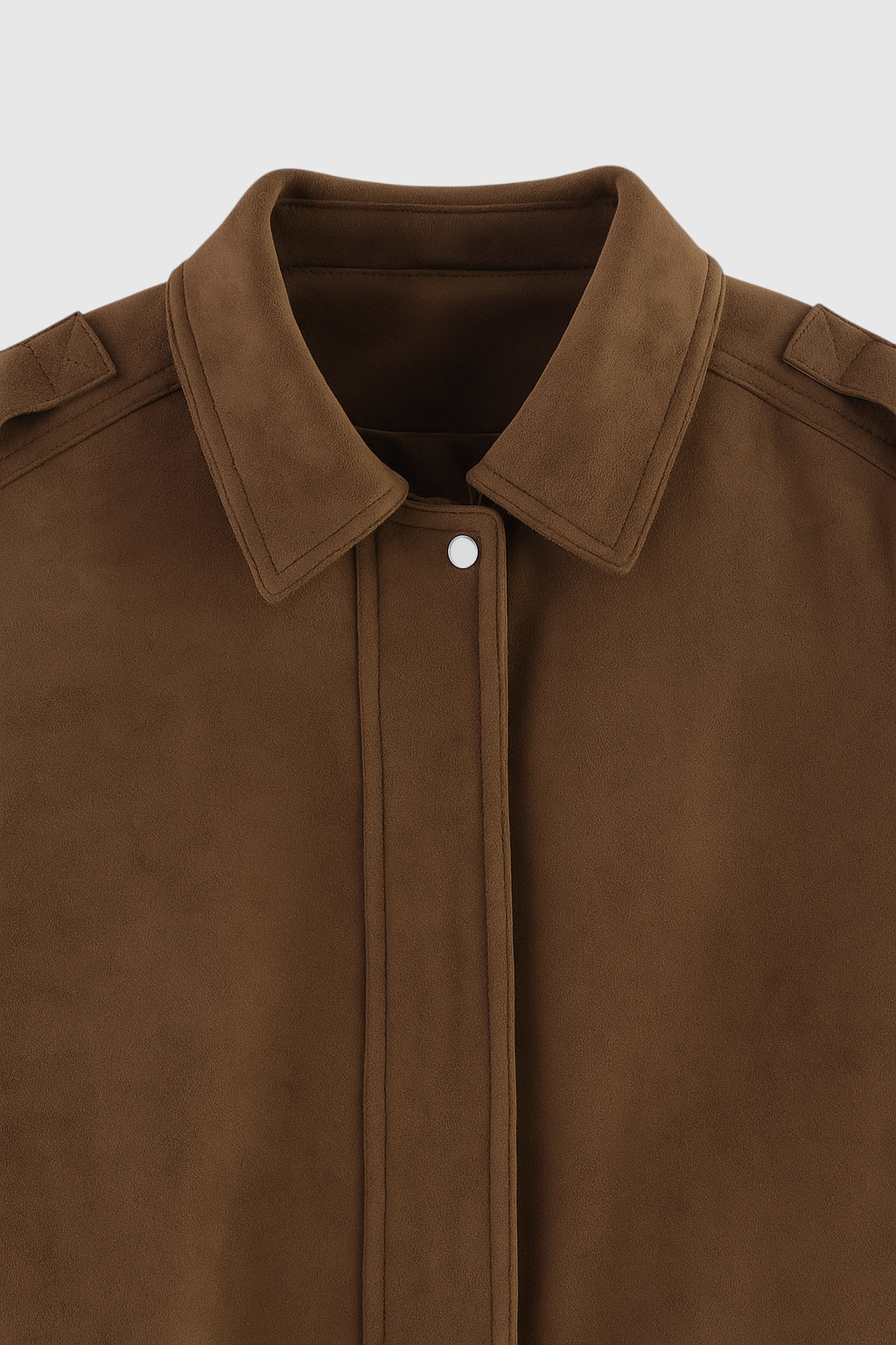 Giacca Bomber Effetto Suede | Regular Fit | Tasche a Faldita
