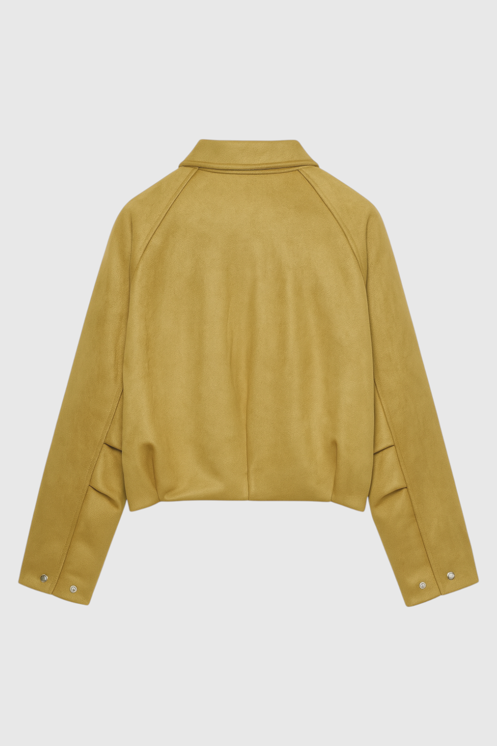 Giacca Effetto Suede | Lunghezza Cropped | Collo Ribattuto