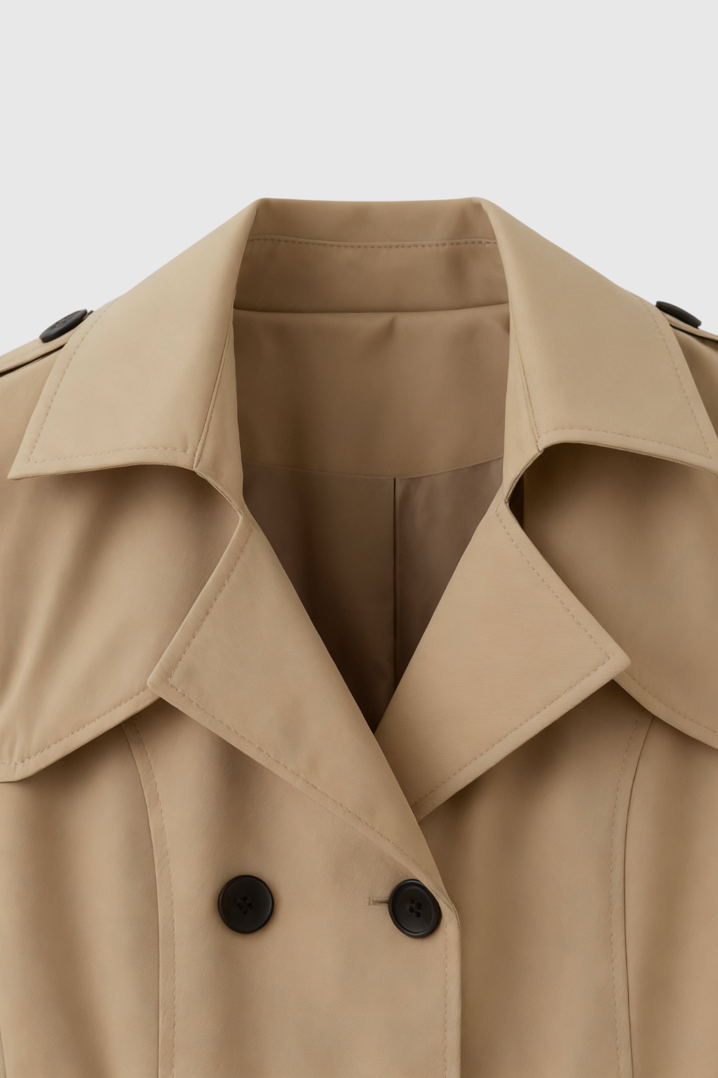 Trench Coat Essenza | Doppio Petto | Beltato | Lunghezza Media | Misto Cotone
