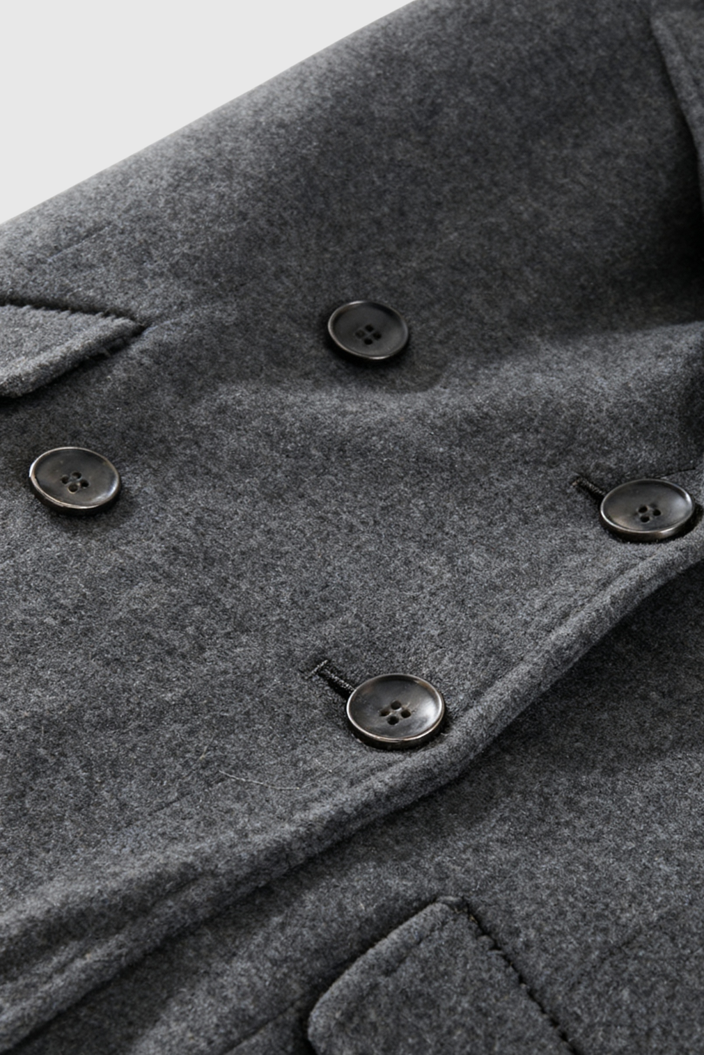 Cappotto Lungo Doppio Petto | Collo Revers, Tasche a Fazzoletto, Relaxed