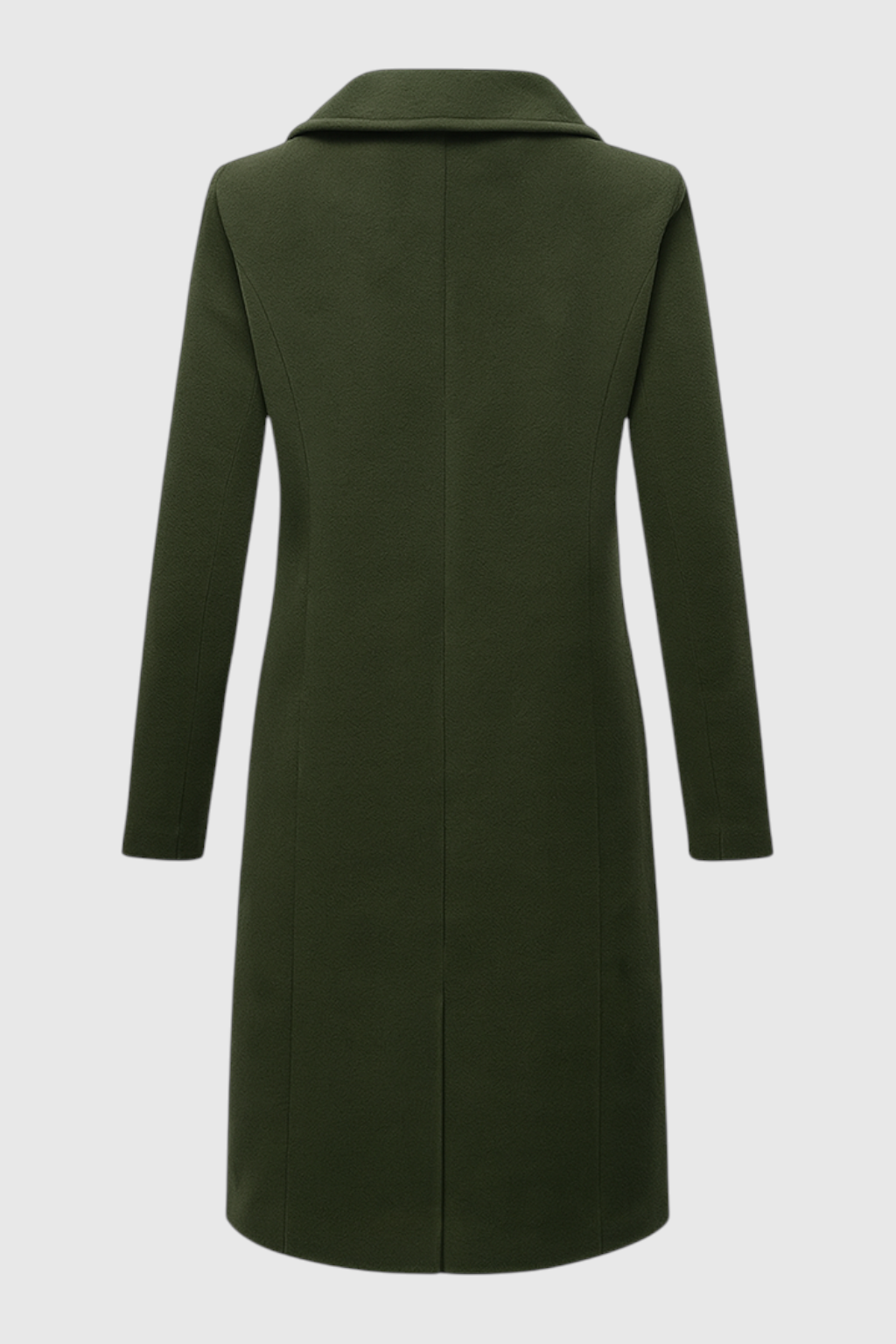 Cappotto Lungo Doppio Petto | Collo Revers, Linea Strutturata, Bottoni Frontali