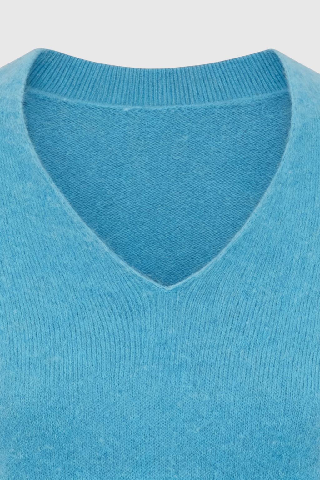 Maglione in Cashmere con Scollo a V | Maglia Lunga, Slim Fit, Finitura Senza Salti