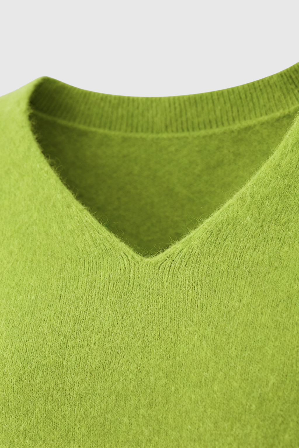 Maglione in Cashmere con Scollo a V | Maglia Lunga, Slim Fit, Finitura Senza Giunzioni