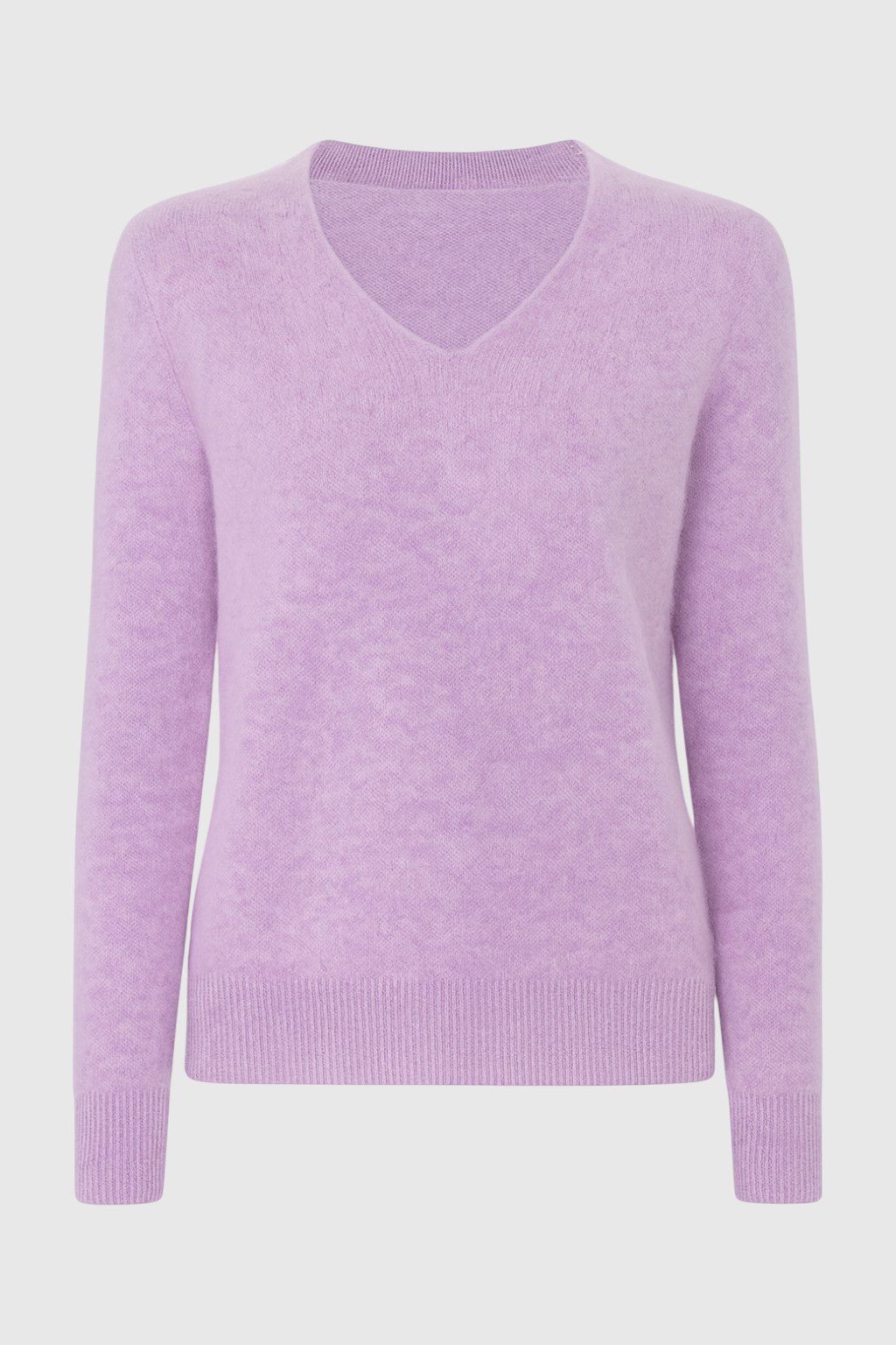 Maglione in Cashmere con Scollo a V | Maglia Lunga, Slim Fit, Finitura Senza Salti