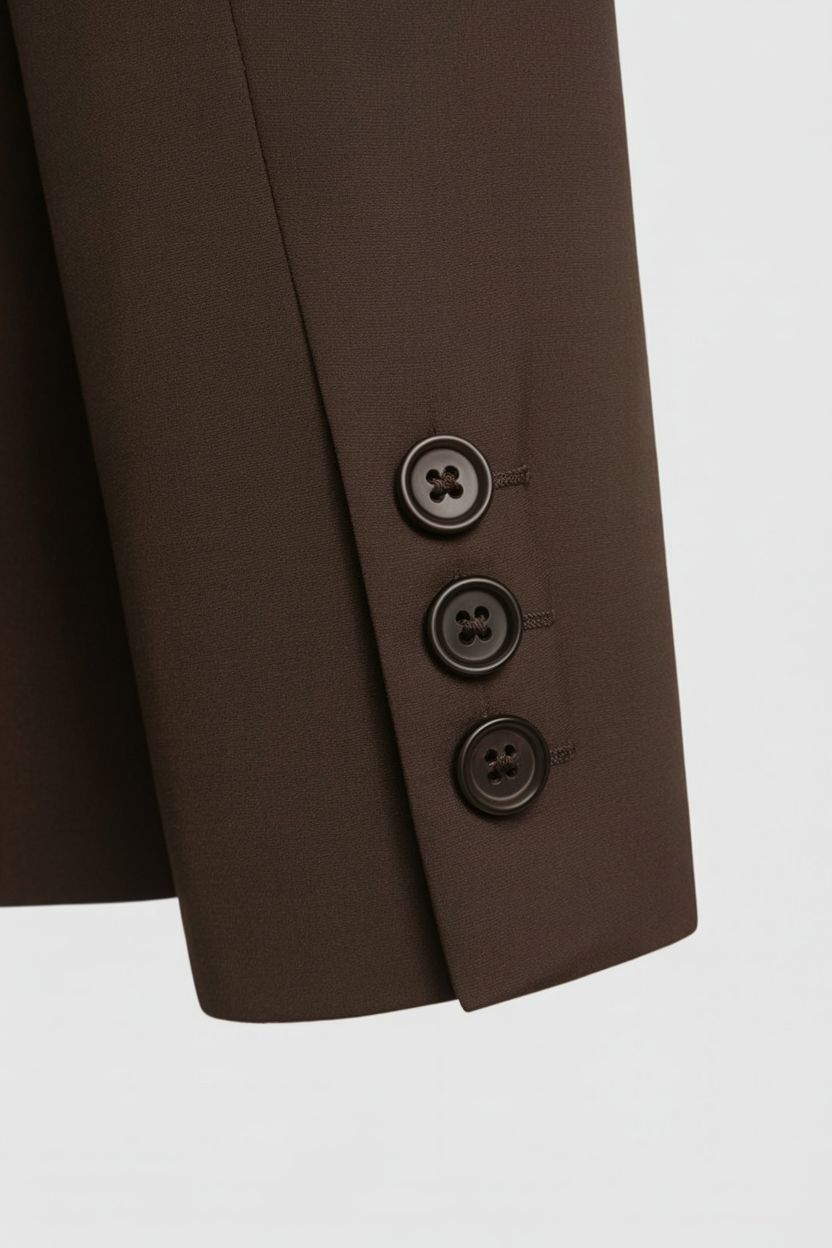 Blazer Unpannato | A Un Bottone | Collo Rettangolare | Fit Sportivo