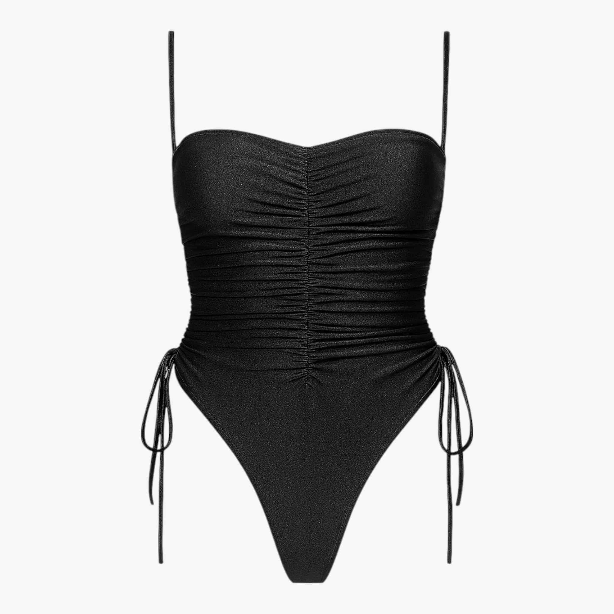 Costume Intero Strapless Arricciato | Laccetti Regolabili