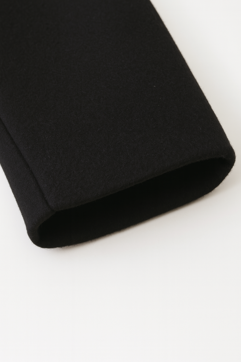 Cappotto Lungo Relaxed | Unico Petto, Tasche con Bottoni, Linea Minimal