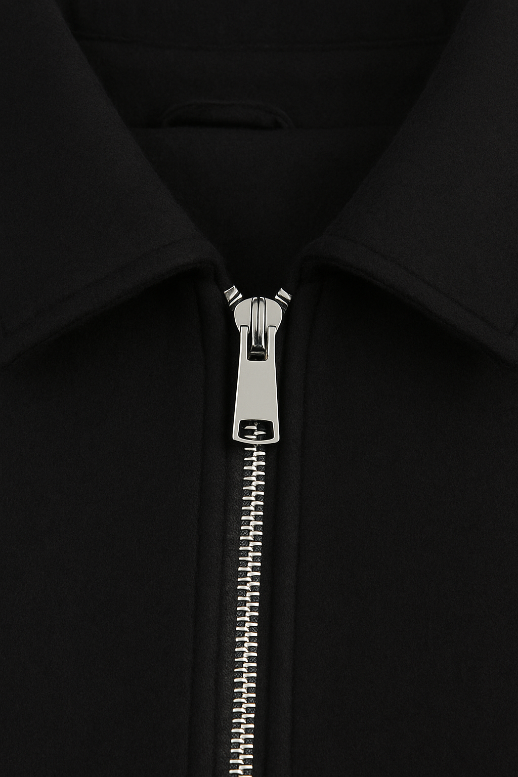 Giacca Zip Morbida | Fit Cropped, Colletto, Tasche a Faldita