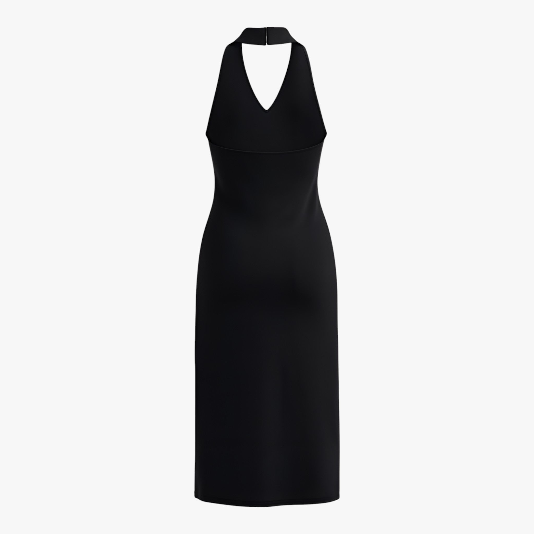 Abito Ombra Halter Neck Midi | Scollo Aperto Slim Fit