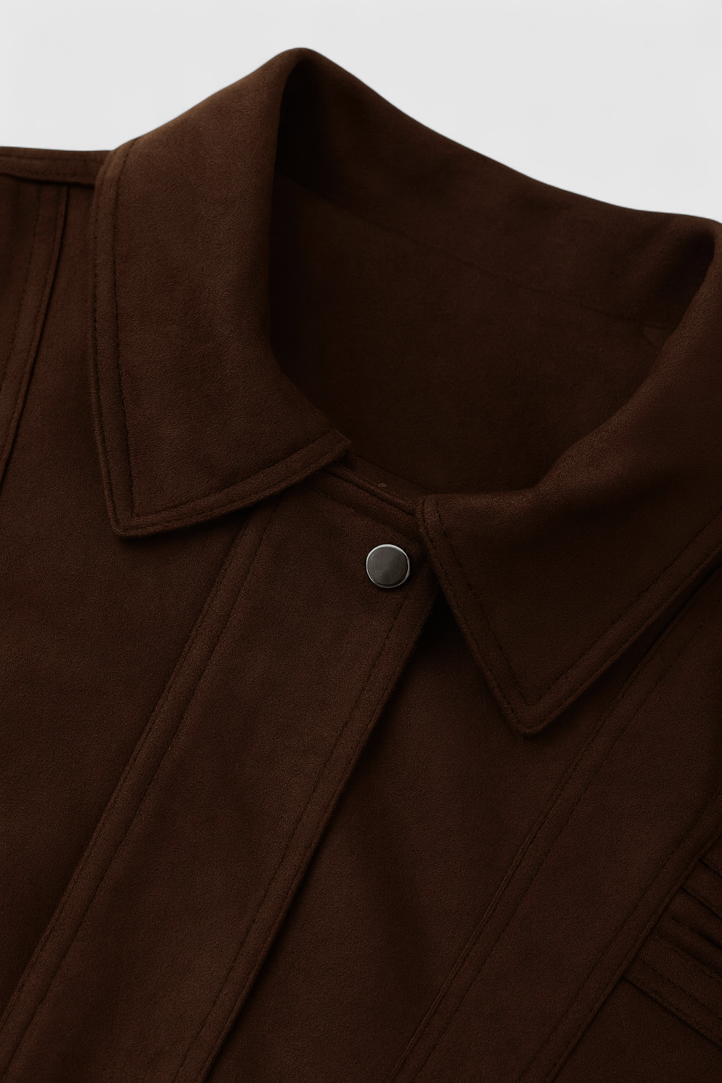 Giacca Bomber Effetto Suede | Zip Frontale | Tasche Utili