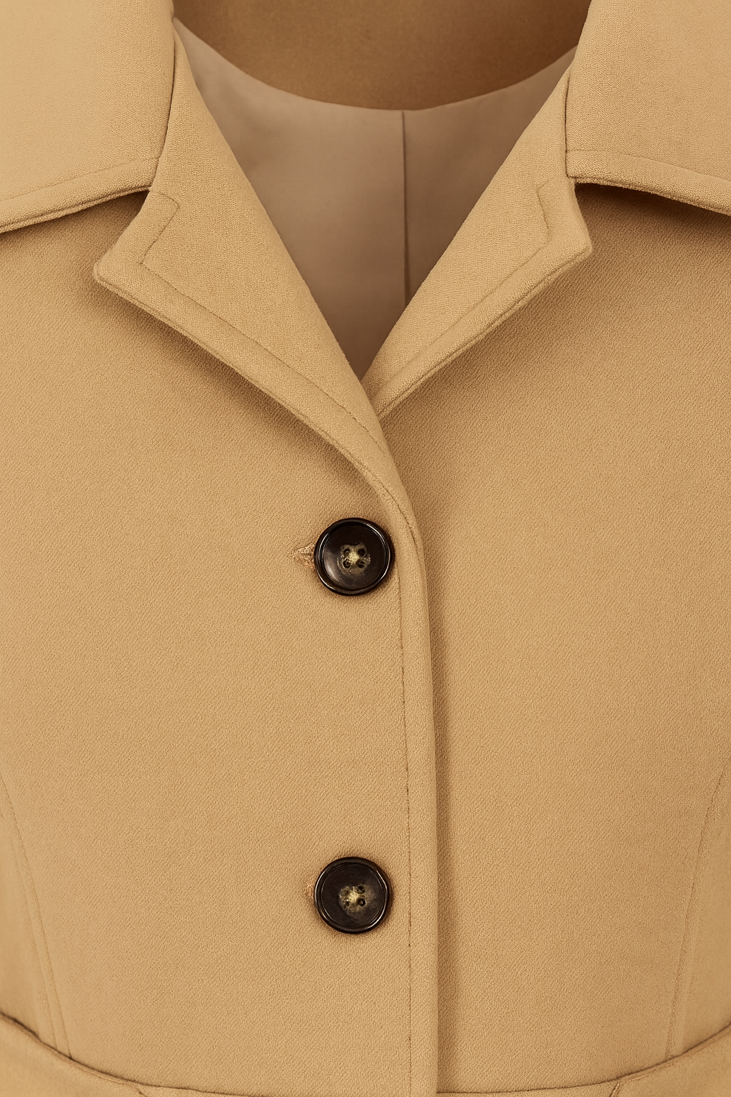 Cappotto Medio Unico | Vita Definita | Bottoni Frontali