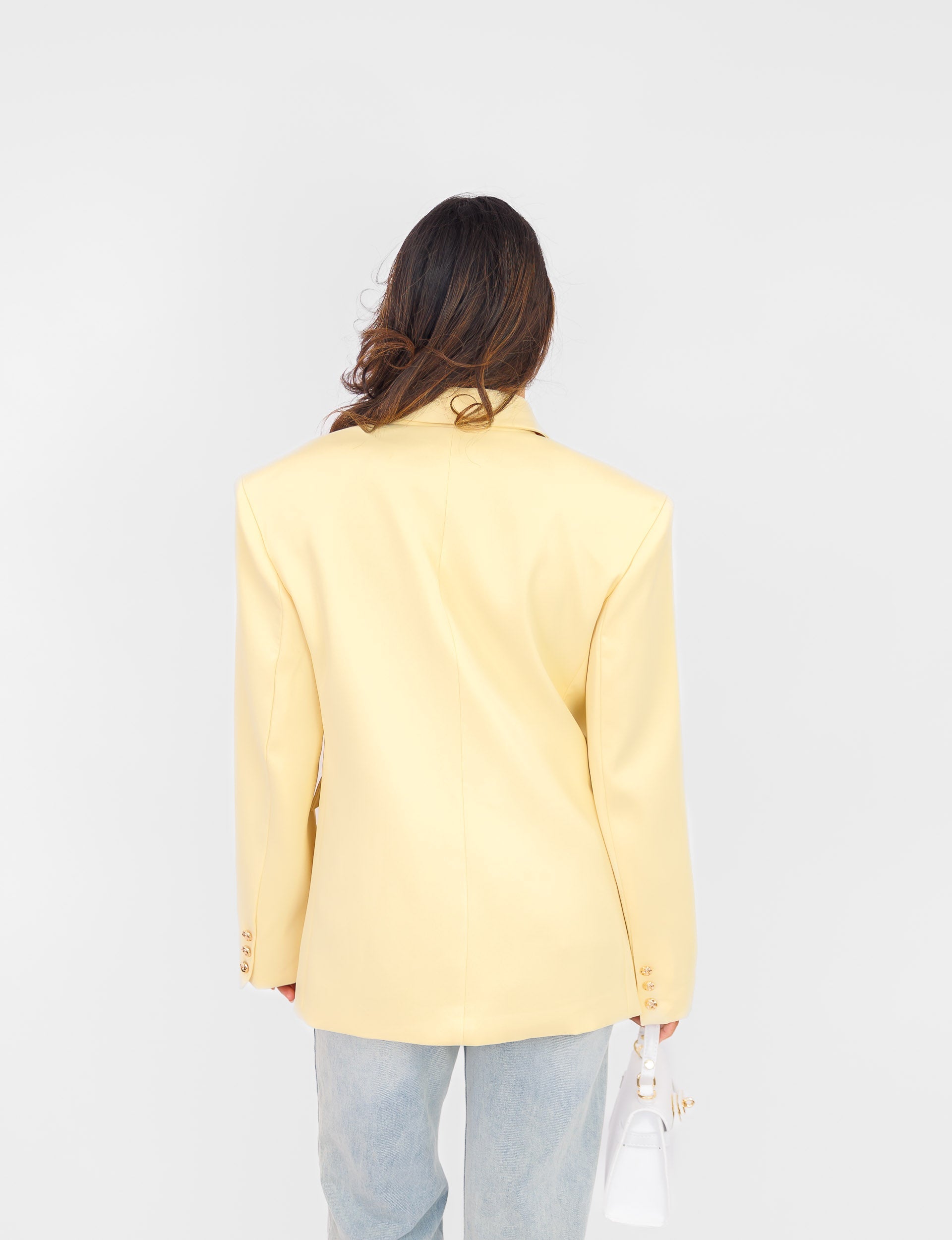 Blazer Lungo Strutturato | Giallo Limone | Taglio Moderno