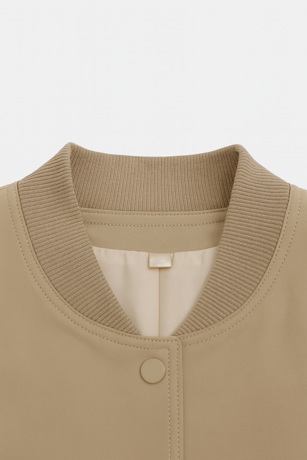 Giacca Bomber Essenza | Collo Ribbed, Bottoni, Fit Relaxed