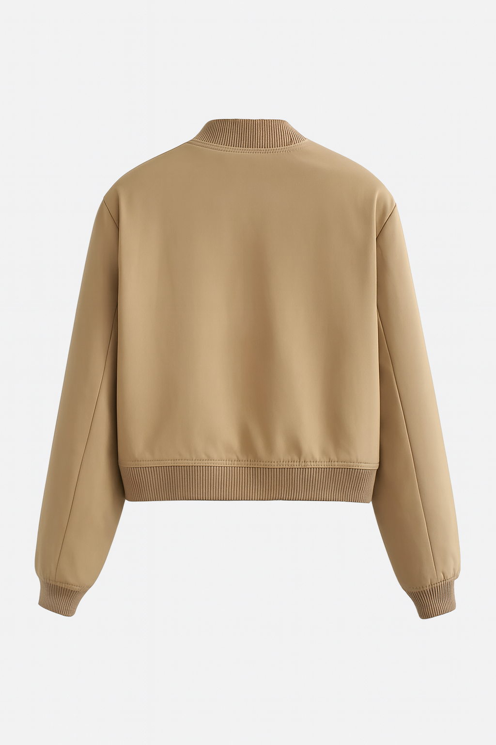 Giacca Bomber Essenza | Collo Ribbed, Bottoni, Fit Relaxed