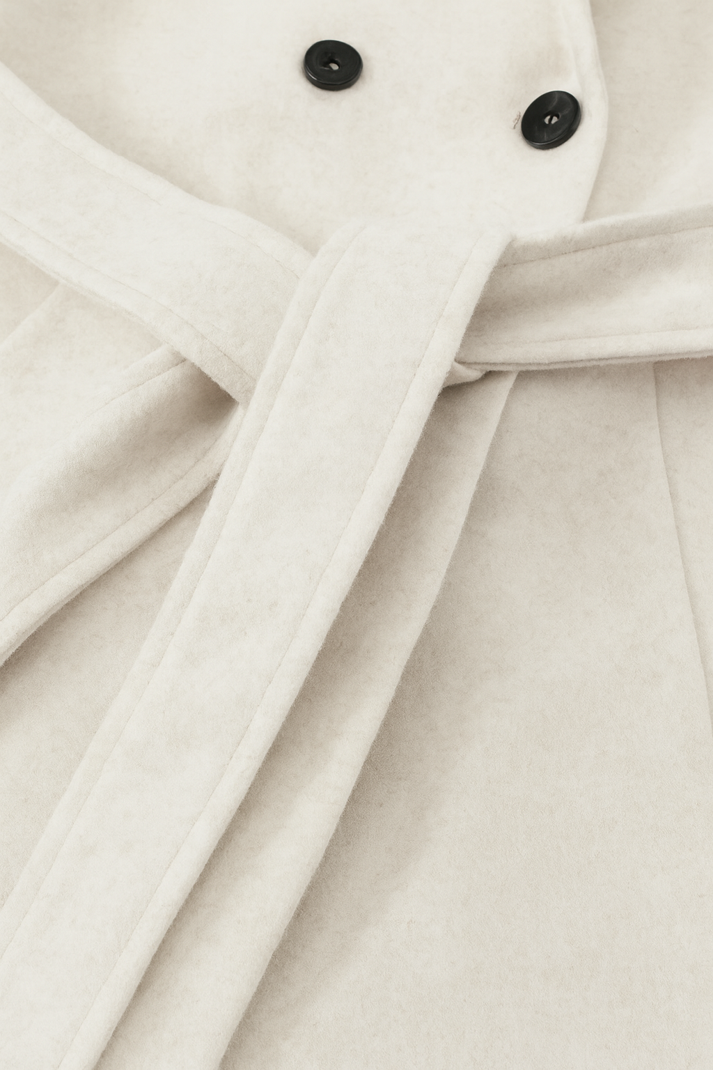 Cappotto Lungo con Cappuccio | Doppio Petto, Vita Con Cintura, Lungo