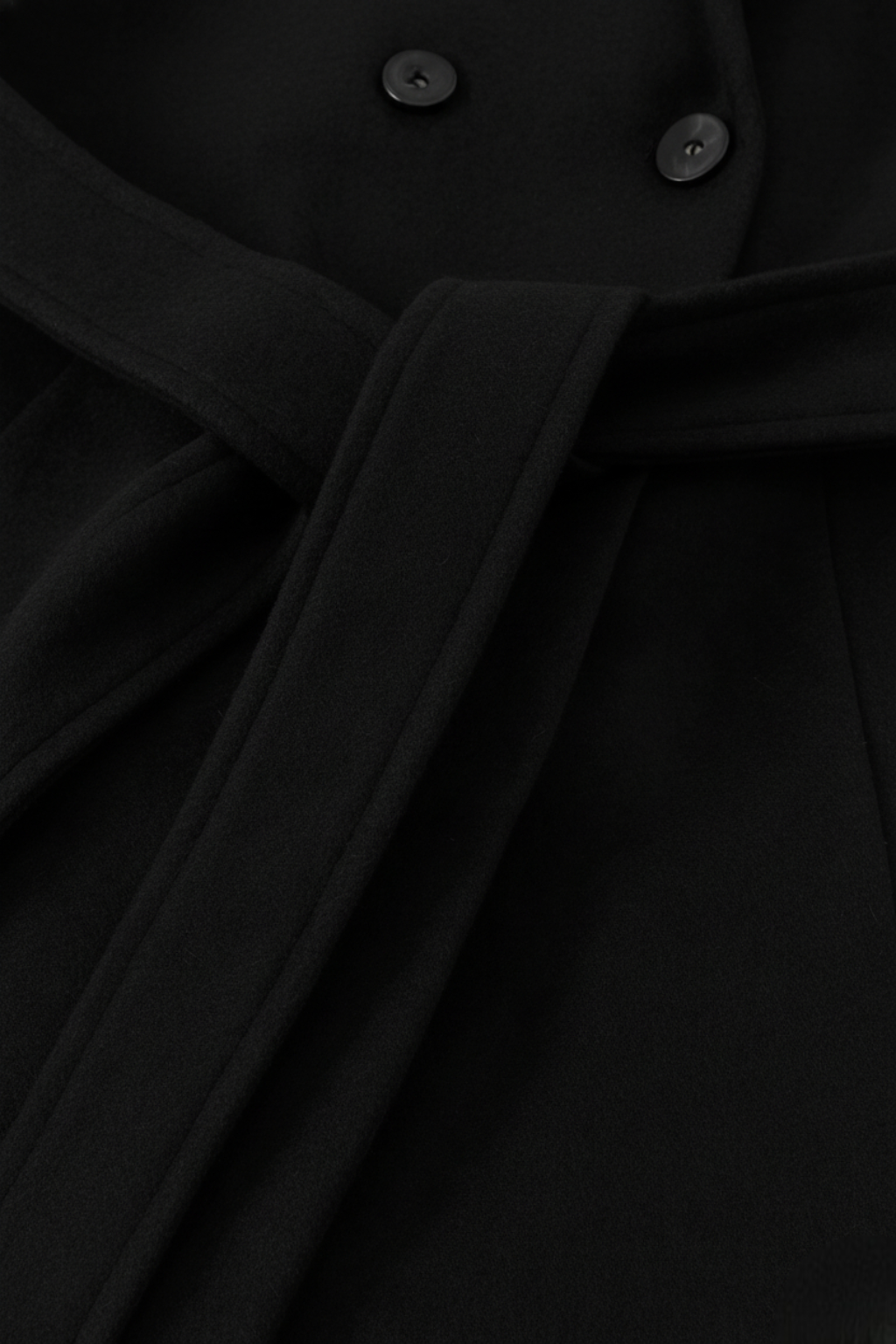Cappotto Lungo con Cintura | Collo Largo | Doppio Petto | Fit Regolare