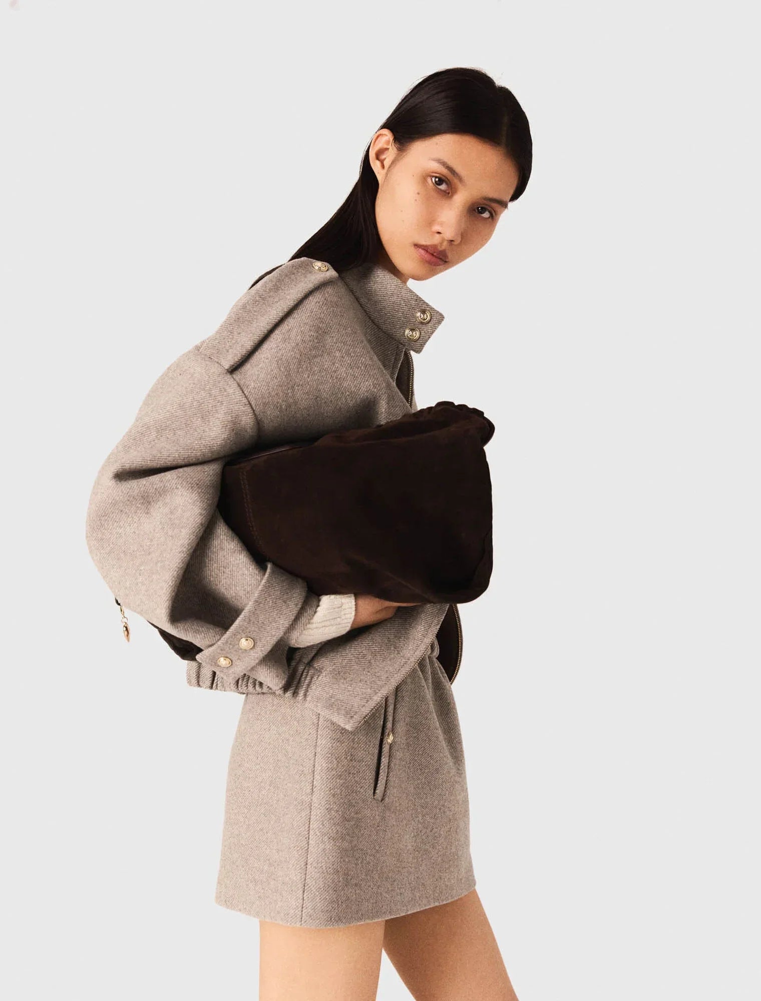 Giacca Corta in Misto Lana | Stile Urbano Strutturato
